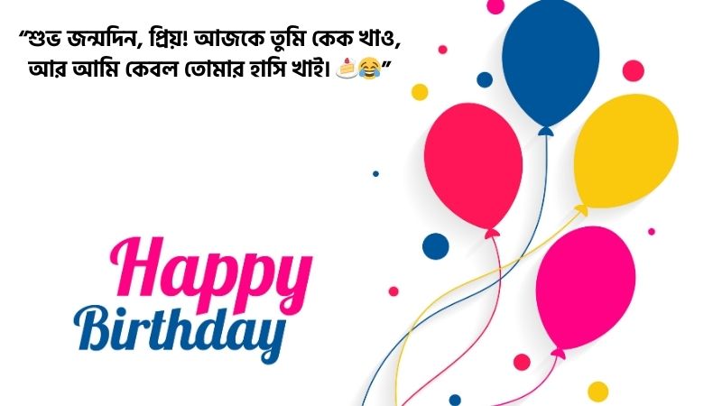 গার্লফ্রেন্ডের জন্মদিনের শুভেচ্ছা ফানি