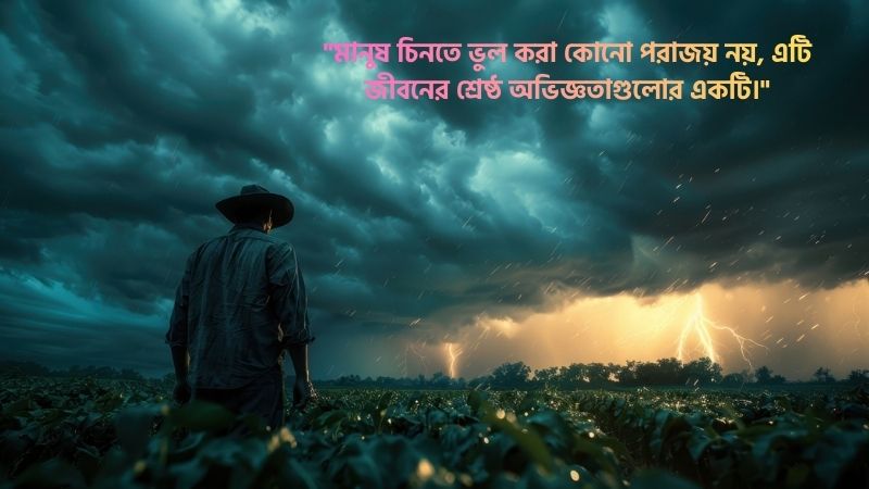 মানুষ চিনতে ভুল করা নিয়ে অনুপ্রেরণামূলক ক্যাপশন