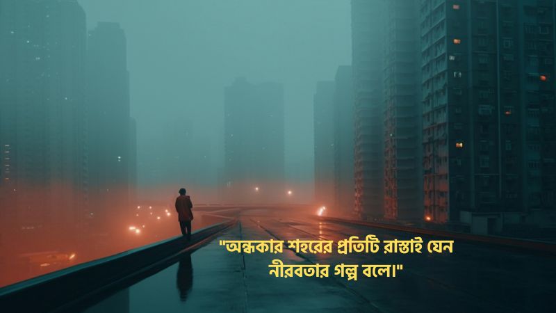 অন্ধকার শহর নিয়ে ক্যাপশন