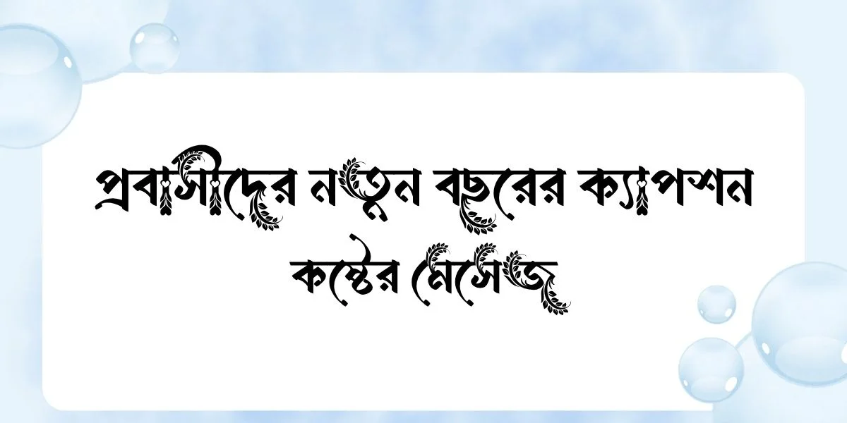 প্রবাসীদের নতুন বছরের ক্যাপশন ও কষ্টের মেসেজ