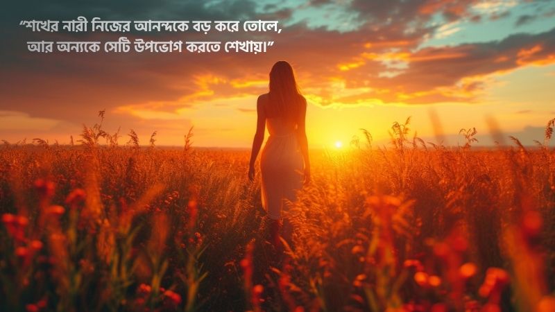 শখের নারী নিয়ে উক্তি
