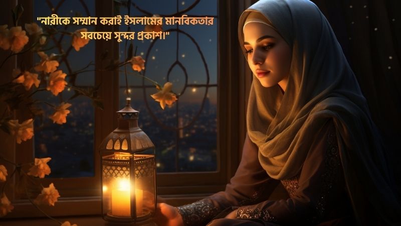 ইসলামে নারীর মর্যাদা নিয়ে উক্তি