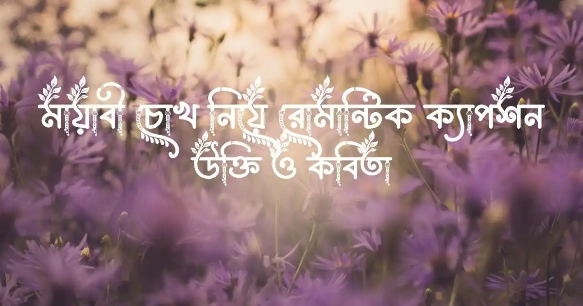 মায়াবী চোখ নিয়ে রোমান্টিক ক্যাপশন, উক্তি ও কবিতা