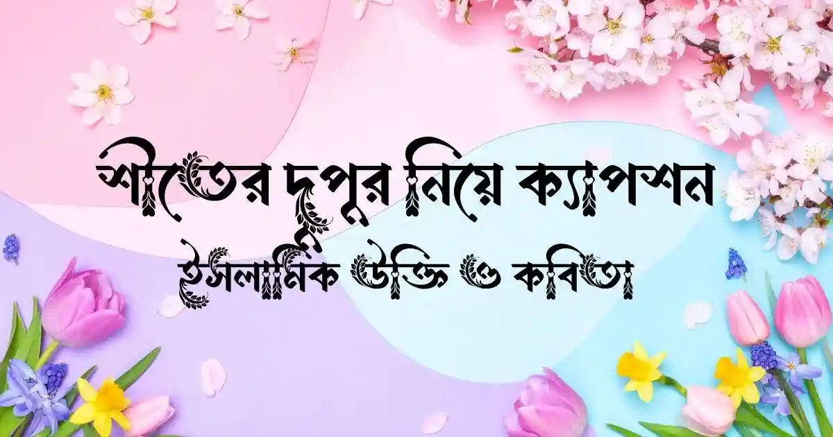 শীতের দুপুর নিয়ে ক্যাপশন, ইসলামিক উক্তি ও কবিতা