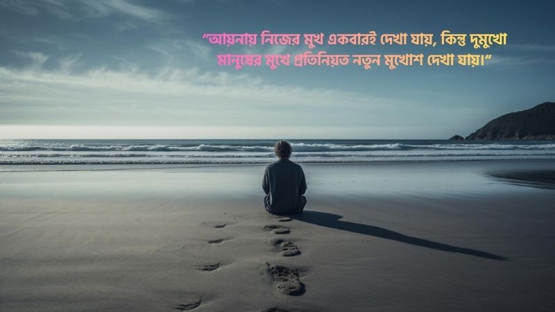 দুমুখো মানুষ নিয়ে উক্তি