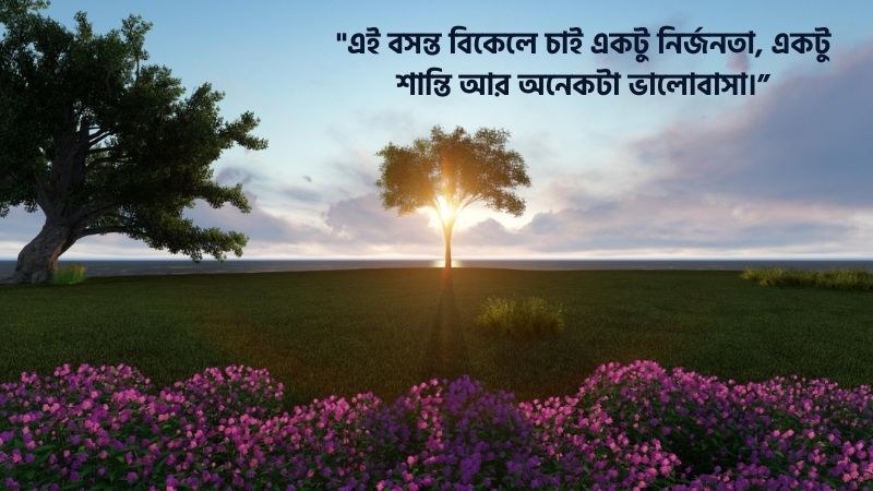 বসন্ত বিকেল নিয়ে ক্যাপশন