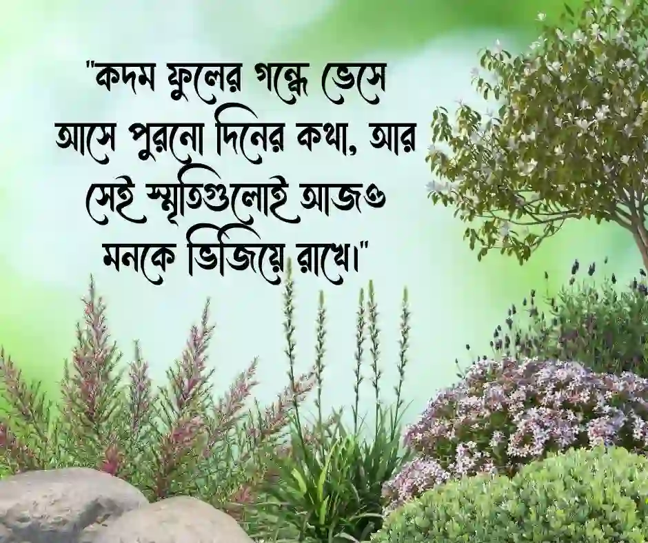 কদম ফুল নিয়ে ফেসবুক ক্যাপশন