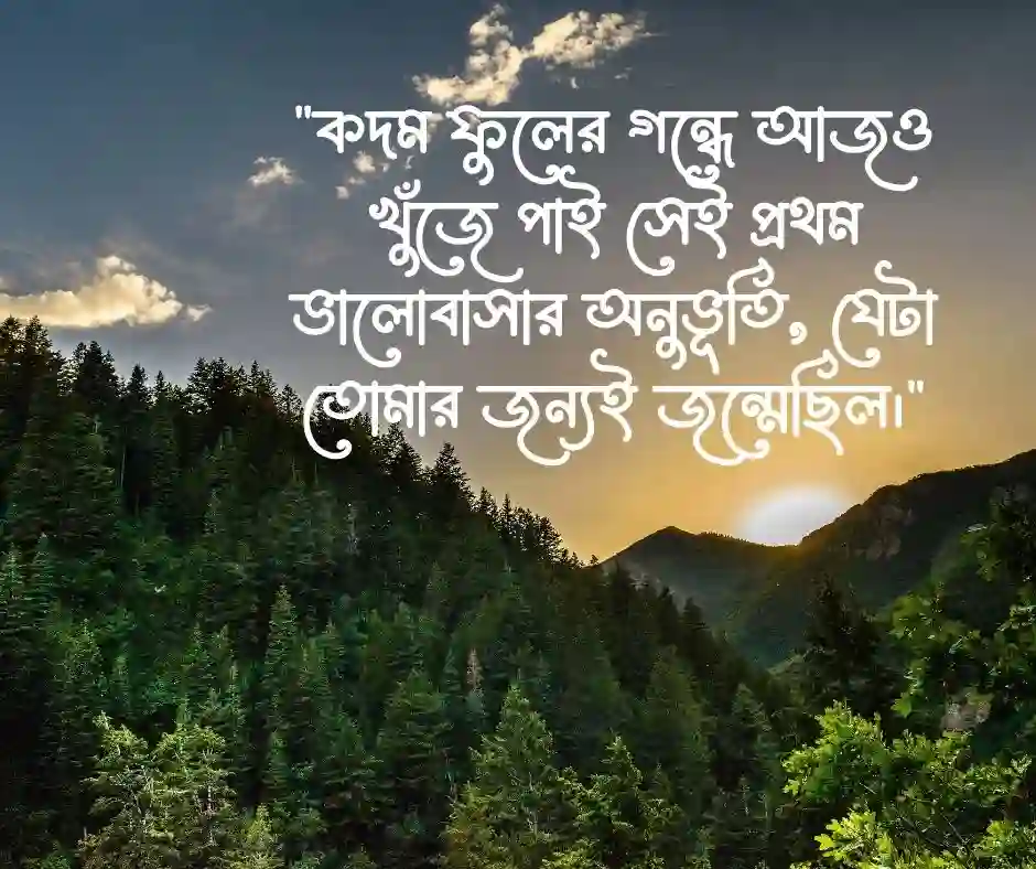 কদম ফুল নিয়ে রোমান্টিক স্ট্যাটাস