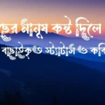 কাছের মানুষ কষ্ট দিলে উক্তি, বাছাইকৃত স্ট্যাটাস ও কবিতা