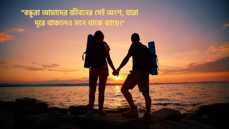 বন্ধুদের সাথে কাটানো সময় নিয়ে স্ট্যাটাস