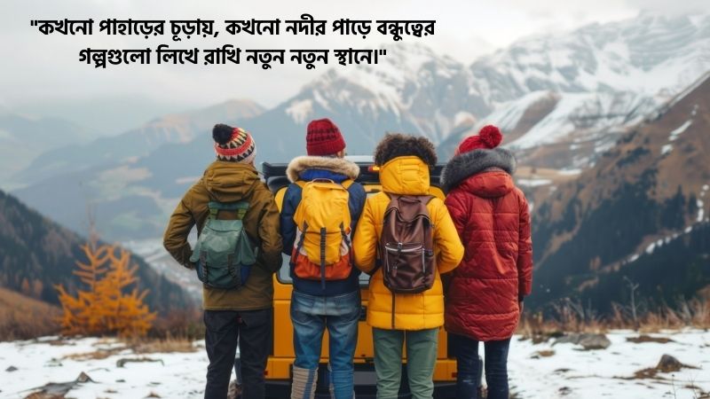 বন্ধুদের সাথে ঘুরাঘুরি স্ট্যাটাস