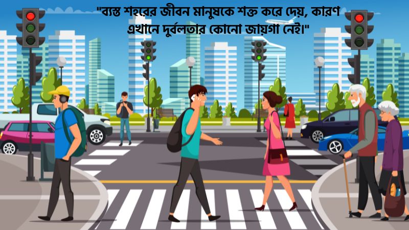 ব্যস্ত শহর নিয়ে উক্তি