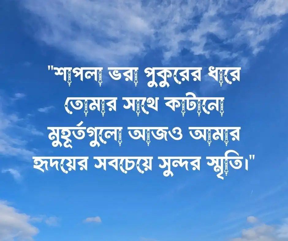 শাপলা ফুল নিয়ে ভালোবাসার ক্যাপশন