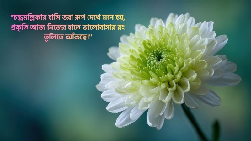 চন্দ্রমল্লিকা ফুল নিয়ে ক্যাপশন