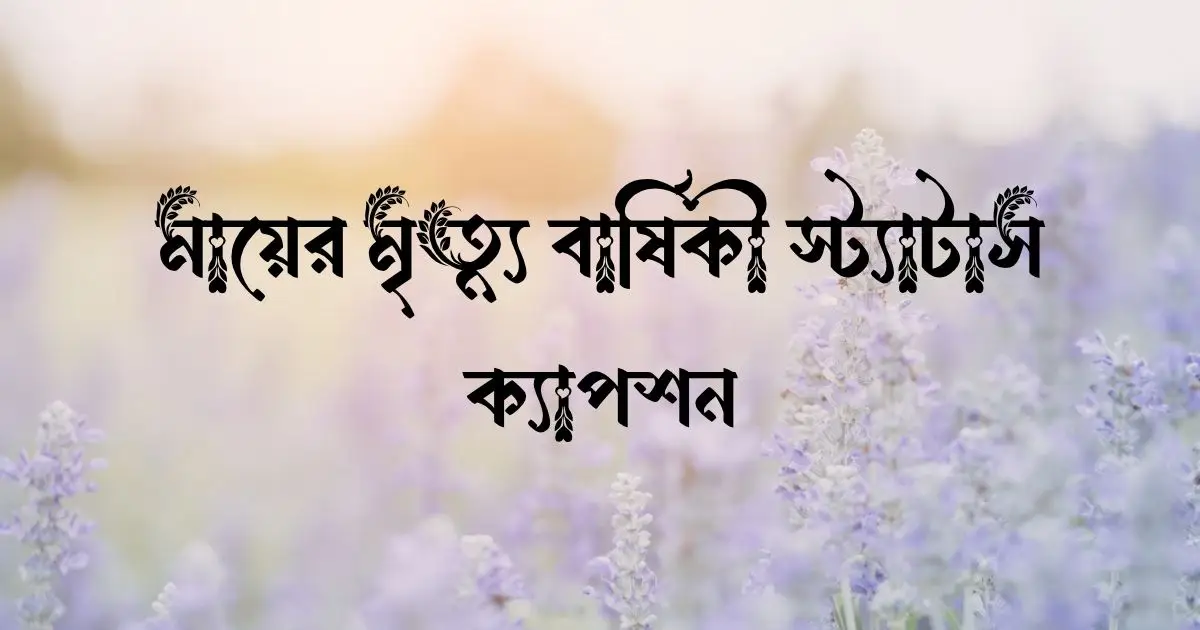 মায়ের মৃত্যু বার্ষিকী স্ট্যাটাস, ক্যাপশন