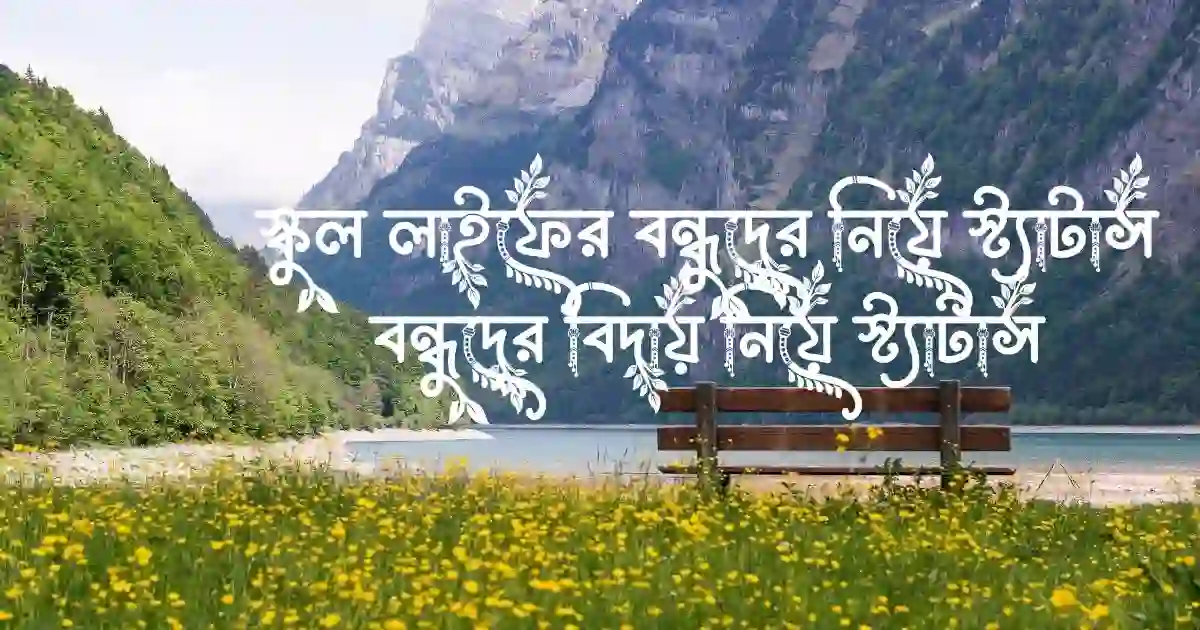 স্কুল লাইফের বন্ধুদের নিয়ে স্ট্যাটাস - বন্ধুদের বিদায় নিয়ে স্ট্যাটাস