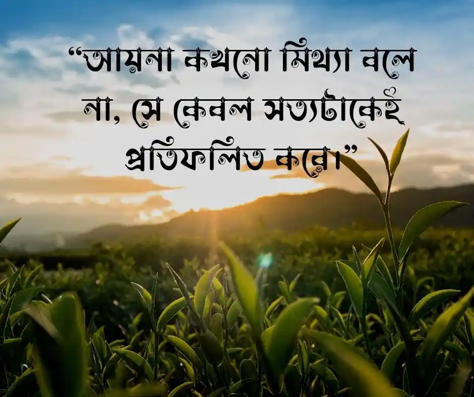 আয়না নিয়ে অনুপ্রেণামূলক উক্তি