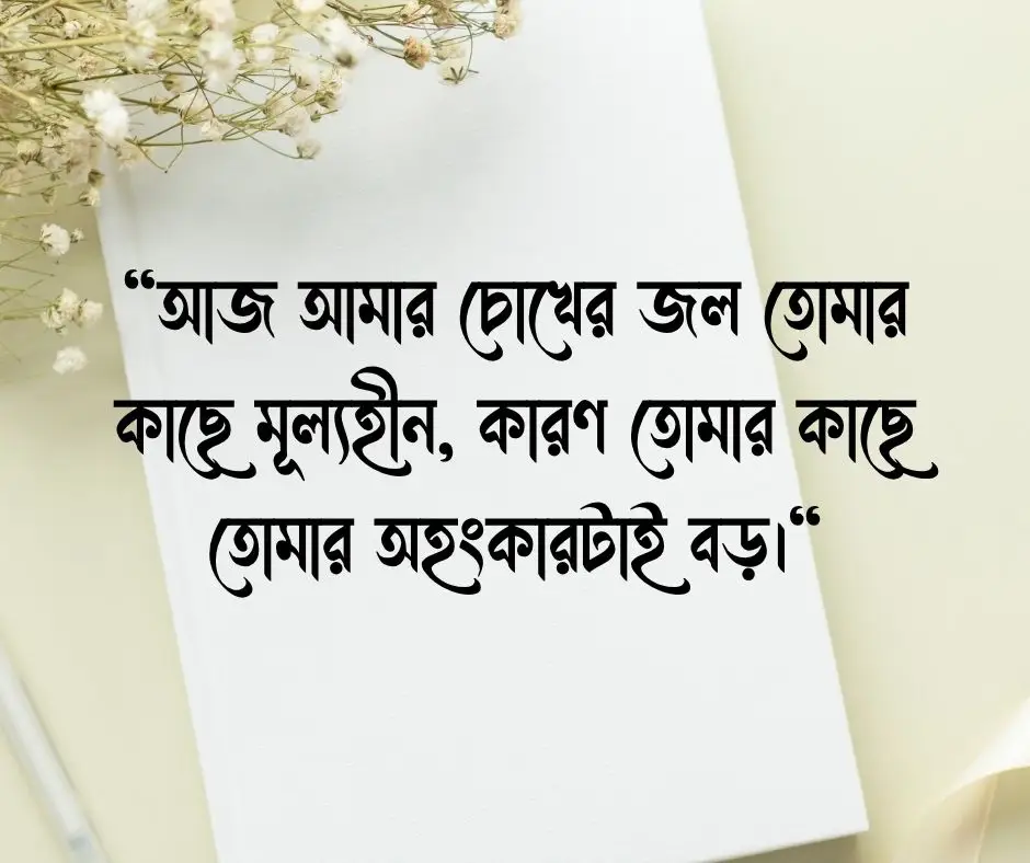 খারাপ ব্যবহার নিয়ে কষ্টের মেসেজ