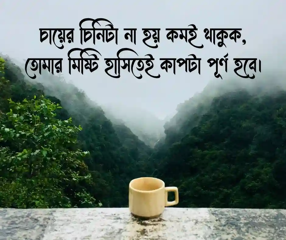 চা নিয়ে ভালোবাসার ক্যাপশন