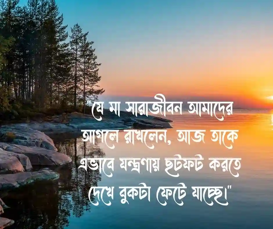 মায়ের অসুস্থতা নিয়ে আবেগঘন ক্যাপশন
