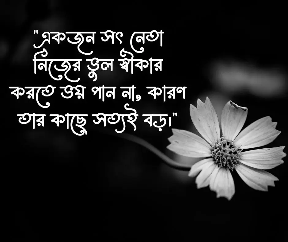 সৎ ও যোগ্য নেতা নিয়ে স্ট্যাটাস