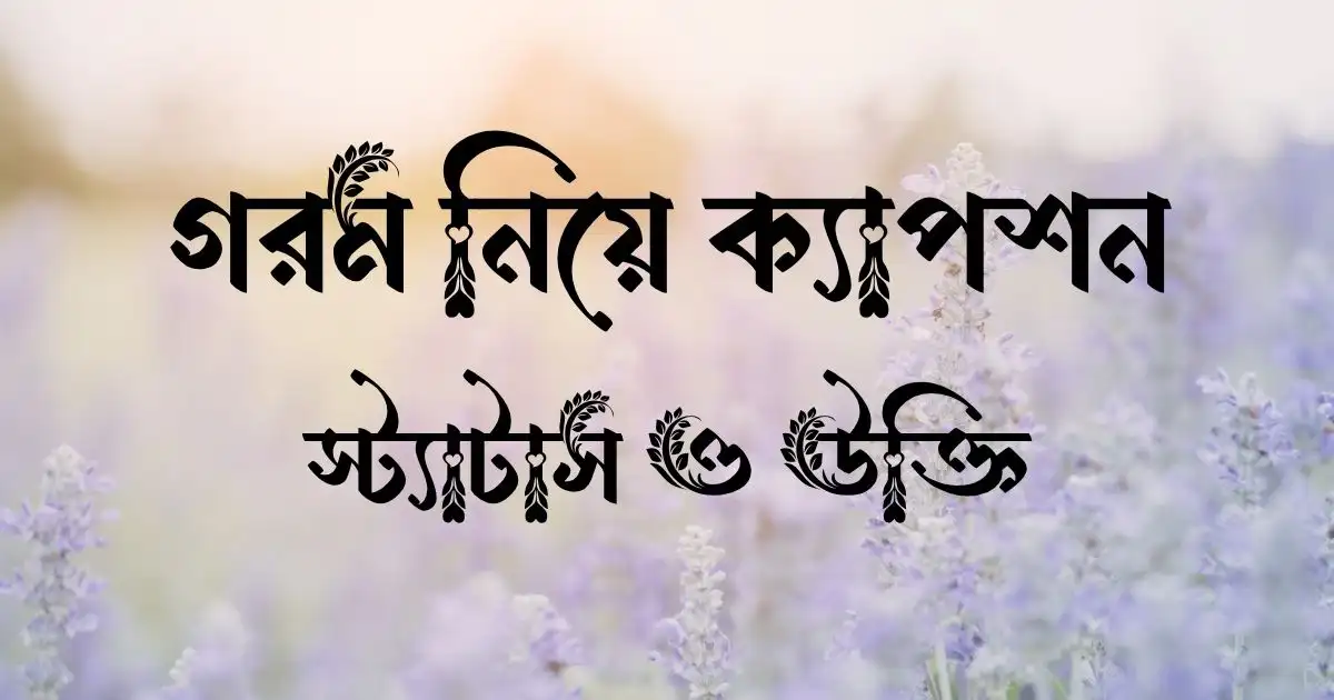 গরম নিয়ে ক্যাপশন, স্ট্যাটাস ও উক্তি