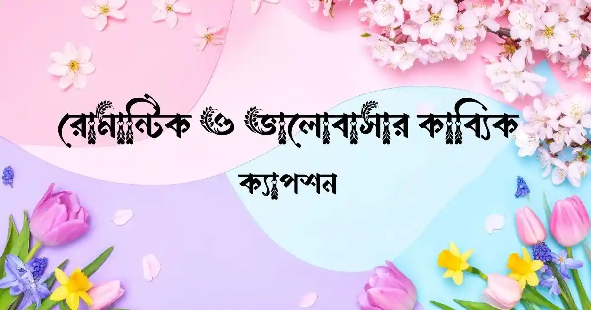রোমান্টিক ও ভালোবাসার কাব্যিক ক্যাপশন