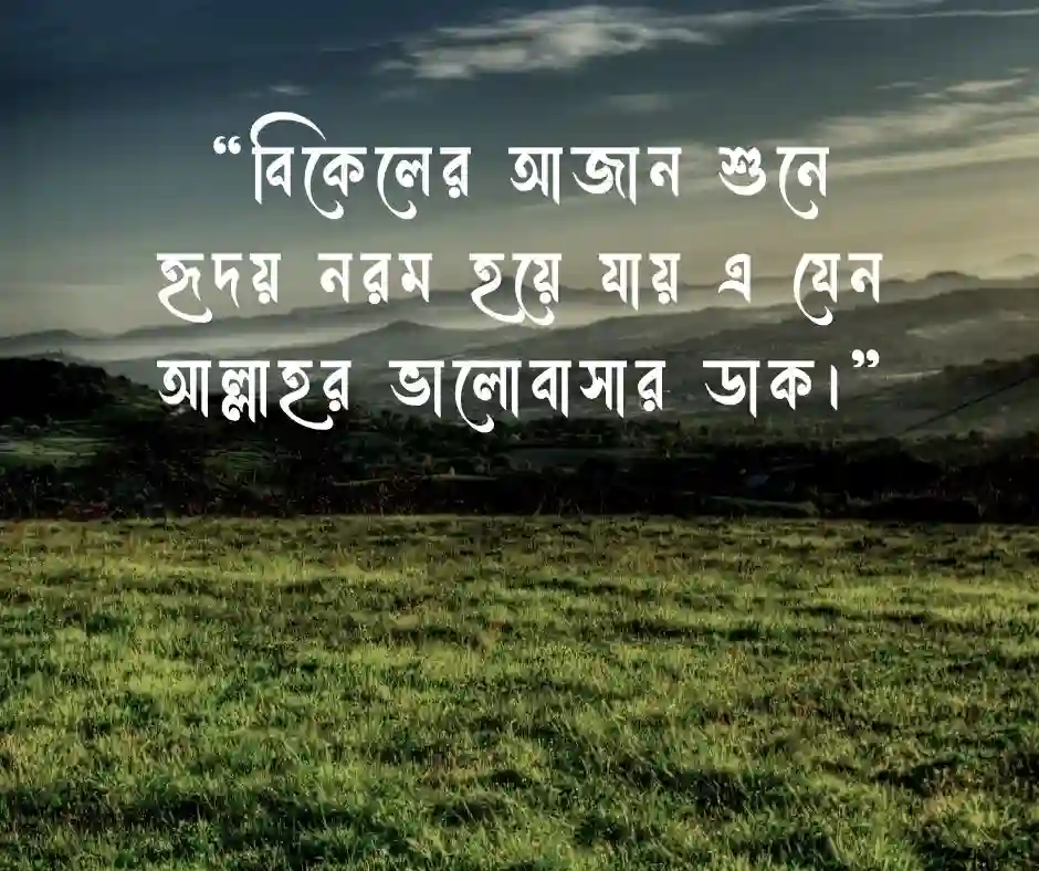 গোধূলি বিকেল নিয়ে ইসলামিক স্ট্যাটাস