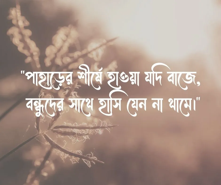 বন্ধুদের সাথে কাটানো সময় নিয়ে ছন্দ