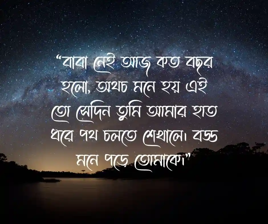 বাবার মৃত্যু বার্ষিকী নিয়ে স্ট্যাটাস