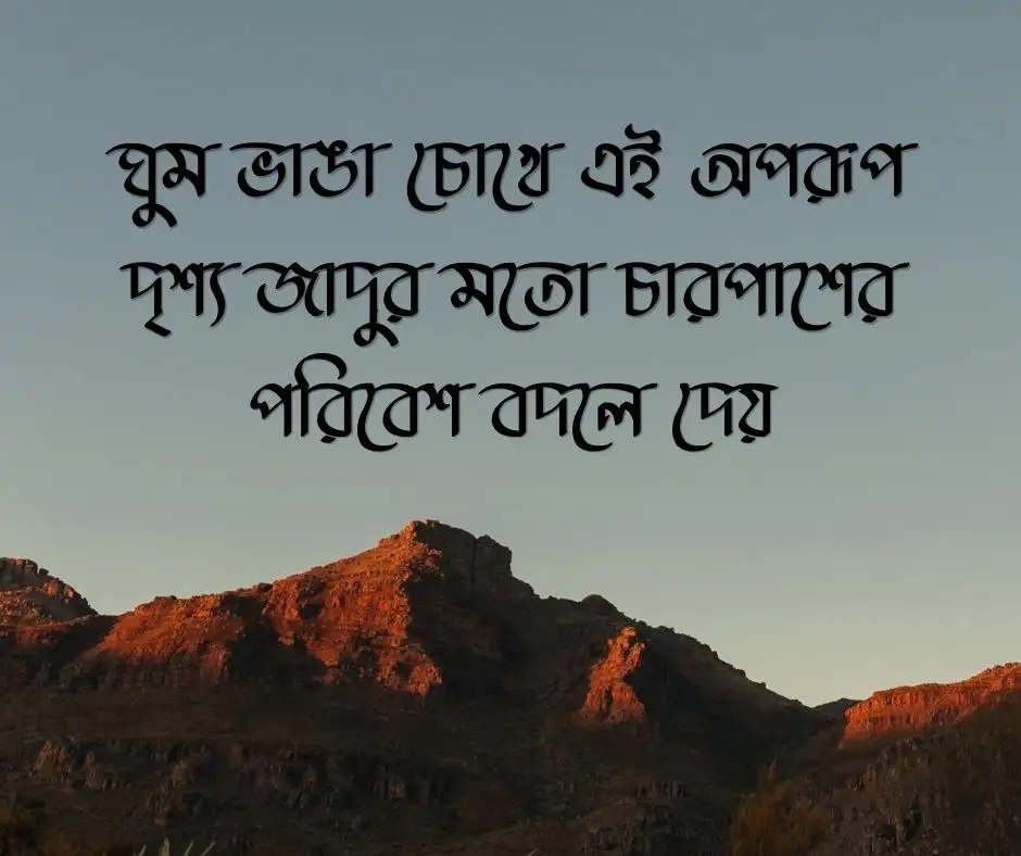 ভোরের আকাশ নিয়ে ক্যাপশন