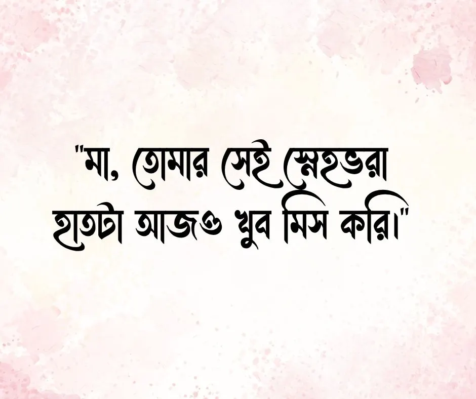 মা হারানোর স্ট্যাটাস