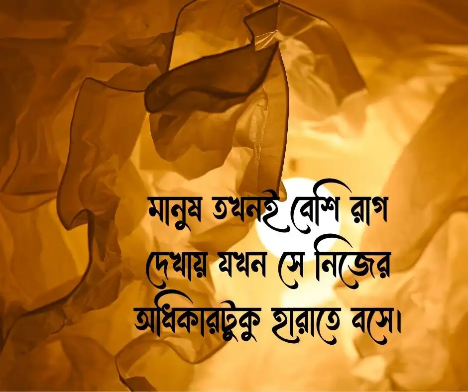 রাগ অভিমান নিয়ে উক্তি