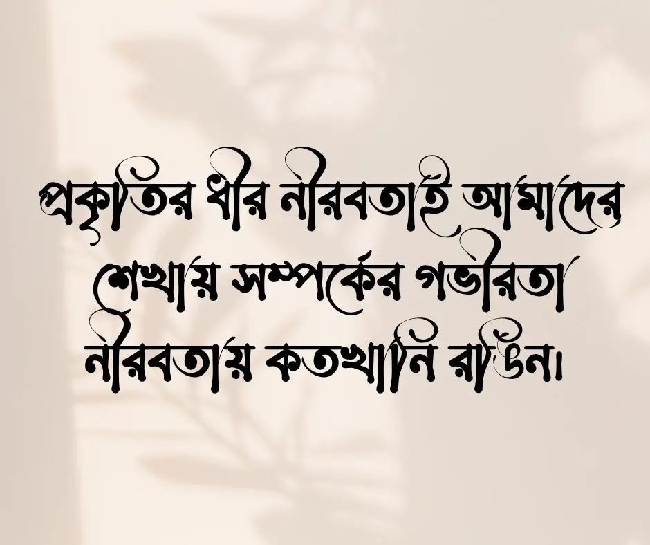 শীতের আগমন নিয়ে উক্তি