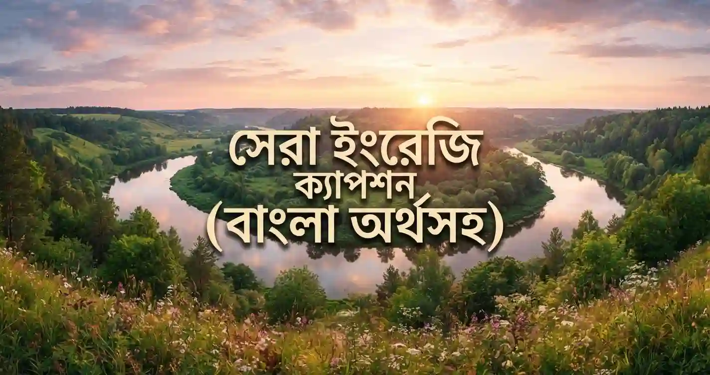 English Caption for Facebook - সেরা ইংরেজি ক্যাপশন (বাংলা অর্থসহ)